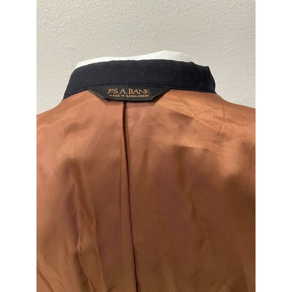 Joseph Jos A Bank Black Wool 2 Button Sport Coat Blazer Mens 44L Slim Fit - Picture 11 of 16